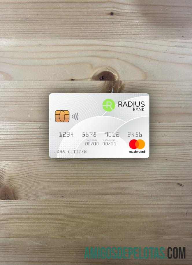 EUA Massachusetts Radius Bank Mastercard Photolook Front amostra